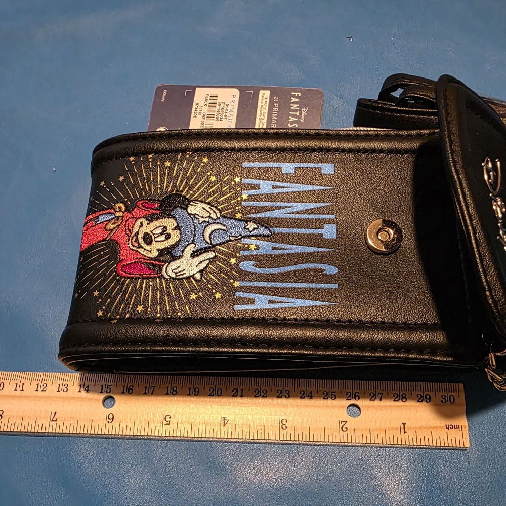 Disney Fantasia Black and Gold Phone Bag NWT - Picture 5 of 6